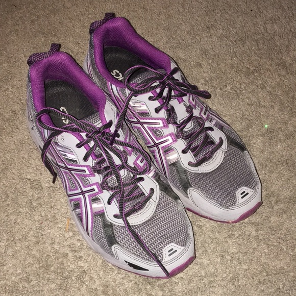 Asics Gel Venture 5 Gray & Purple T5NBQ - Picture 1 of 9